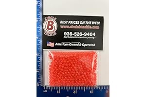 Circle B Tackle Fishing Beads - 4mm, 6mm, 8mm - USA Made - 100-1000 Pack - Hard Plastic - Saltwater & Freshwater Compatible
