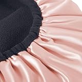 Aquior Shower Cap Extra Large for Women Three-Layer Waterproof Silk Satin view 4