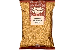 AIVA WE BELIEVE IN QUALITY Aiva Yellow Mustard Seeds (5 LB) Bulk – Pungent & Aromatic, Whole Spice for Cooking, Pickling, and Seasoning, Gourmet Indian Spice.