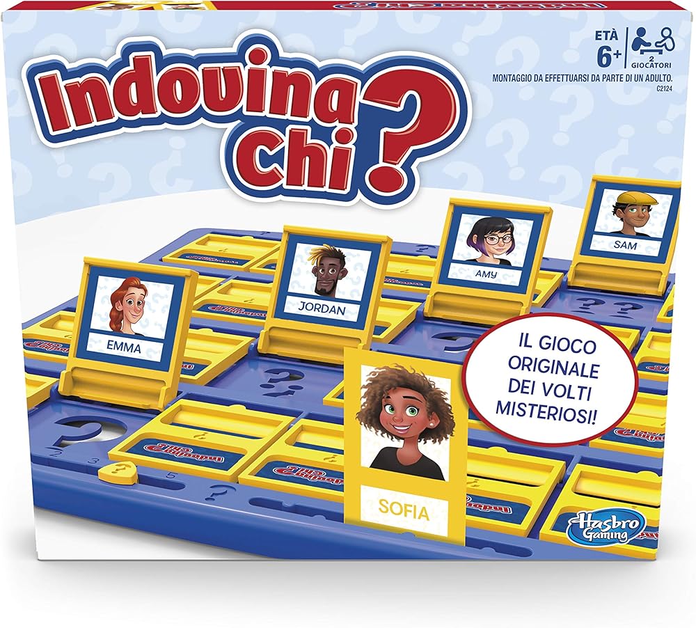 Gioco da tavolo indovina chi? (gioco in scatola hasbro gaming - versione in italiano)