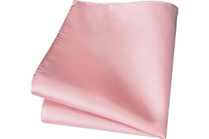 Branduce Solid Pocket Square for Men Plain Color Boy Handkerchief for Wedding Party