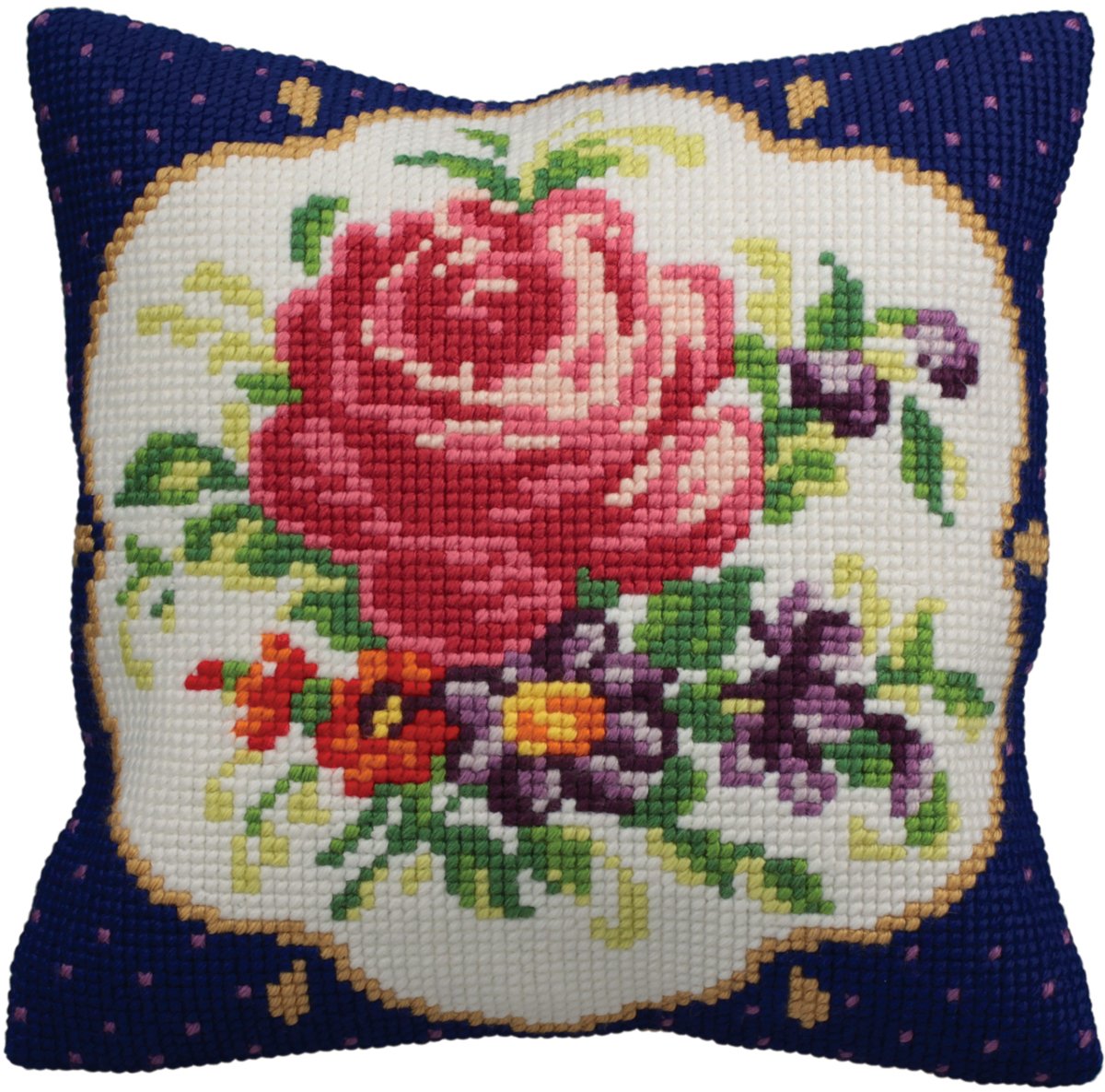 Collection d'Art Cross Stitch Cushion: Meissen (Left)
