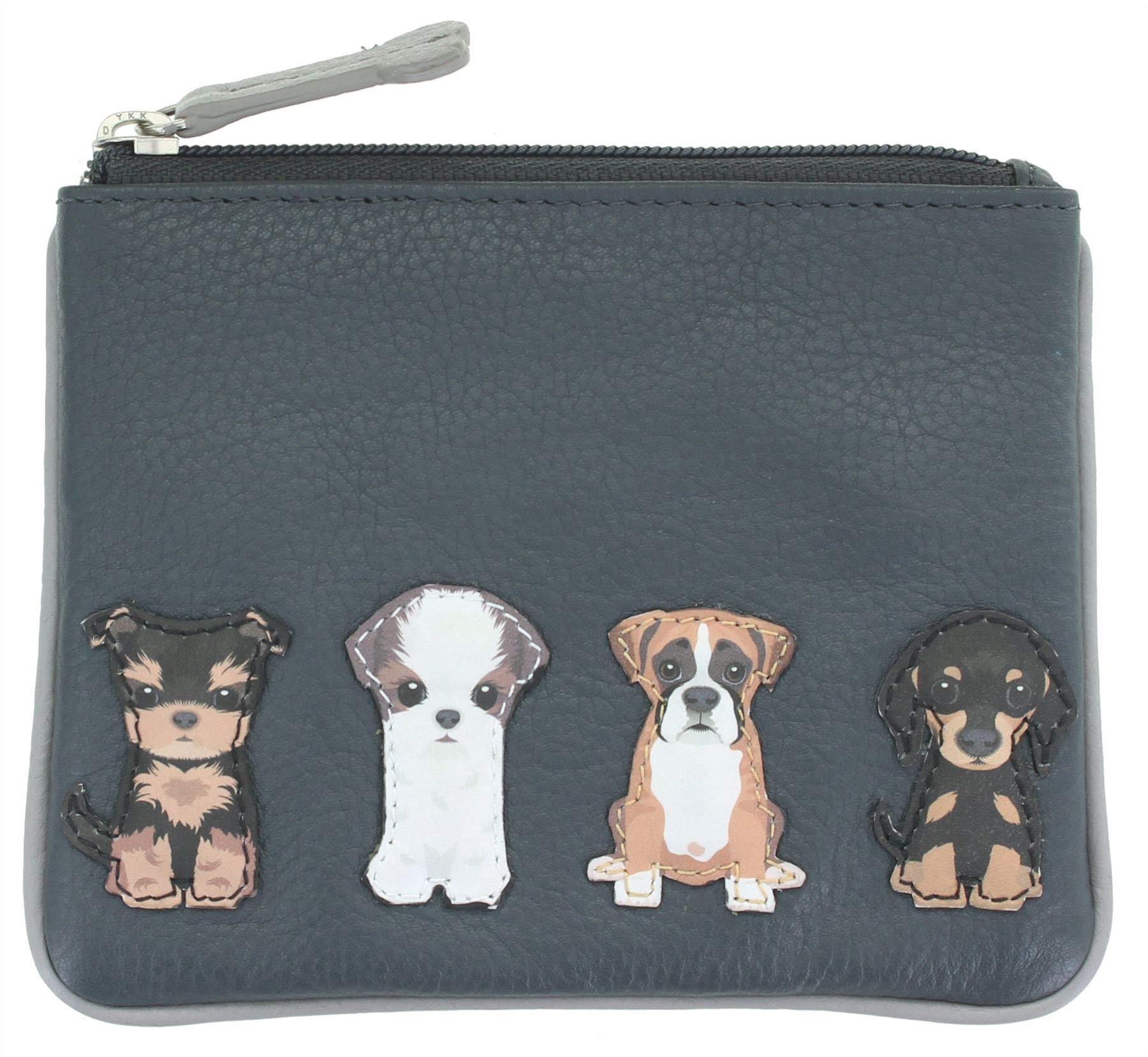 Mala Leather Best Friends Collection Leather Coin Purse RFID 4225_65 Grey