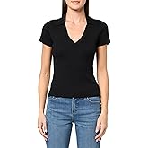 DKNY Womens Soft Ribbed Polo Jeans Sweater