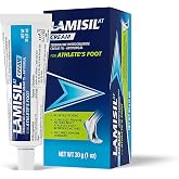 Lamisil Athletes Foot Antifungal Cream, 1 Week Treatment, Terbinafine, 1 oz | Quickly relieves itching, burning, cracking, redness and scaling, 1 week treatment, terbinafine hydrochloride