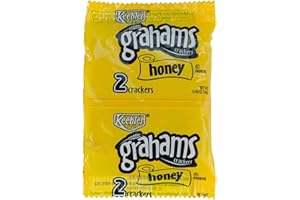 Keebler 38406 Honey Graham Crackers, Whole-Grains, 0.49 Oz., 200Pk/Ct, Ast