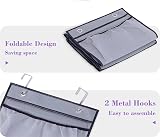 MISSLO 2 Pack Over the Door Organizer with 5 Mesh Pockets Grey view 6