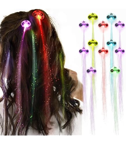 Amazon.com : Acooe LED Light Up Hair Clips - 30 Pack Glow in  display picture 1