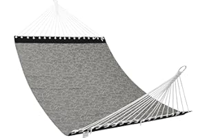 Patio Watcher 13 FT Quick Dry Textilene Hammock - Outdoor Double Hammock - Heavy Duty Hammocks for Outside - 450 lbs Capacity - Mocha
