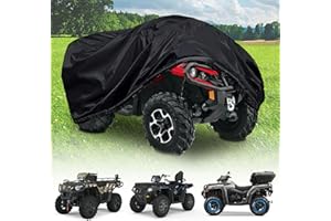 XXL ATV Cover 420D 4 Wheeler Cover Compatible for Can am Outlander Polaris Sportsman CFMOTO Yamaha Hisun Honda Heavy Duty Wat
