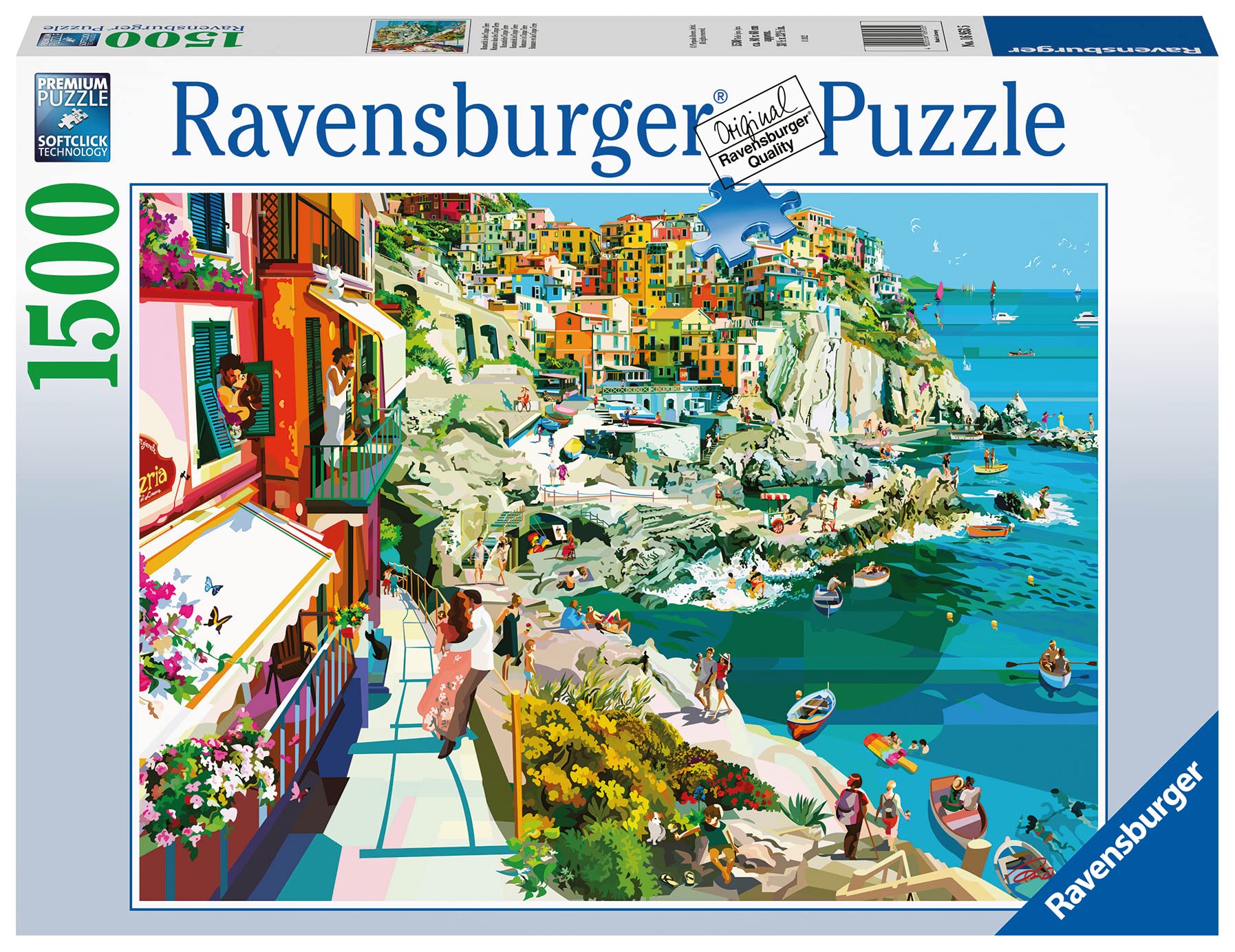 Ravensburger Romance in Cinque Terre 1500 Piece Jigsaw Puzzle for Adults and Kids Age 12 Years Up