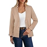 GRACE KARIN Women Sweater Blazer Business Casual Knit Cardigan 2026 Long Sleeve Suit Jackets Work Blazers with Pockets