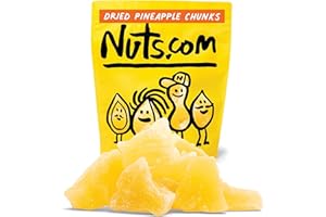 Nuts.com – Dried Pineapple Chunks – Sweet & Tart Treat for Adults & Kids, Good Source of Bromelain – Vegan, Gluten-Free & Kosher Pareve – 1.5 Pound Bag