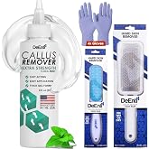 DeEnti Callus Maintenance Pack, Mint Callus Remover, Foot Rasp and File Kit | Complete foot care bundle: mint-scented callus remover, metal foot rasp, foot file, and gloves for salon pedicure results