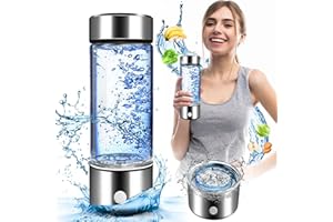COFEYMERA Hydrogen Water Bottle, Portable Hydrogen Water Bottle Generator, Ion Water Bottle Improve Water Quality in 3 Minutes, Water Ionizer Machine Suitable for Home, Office, Travel and Daily Drinking(Black)