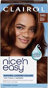Clairol Nice’n Easy Crème 5RB Medium Reddish Brown 177ml Permanent Dye