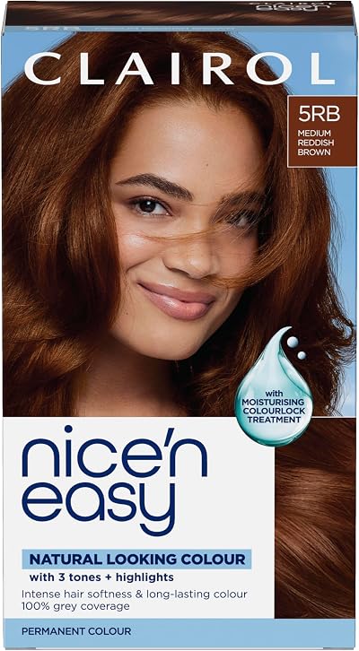 Clairol Nice’n Easy Crème 5RB Medium Reddish Brown 177ml Permanent Dye