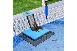 PEEH Pool Animal Saving Escape Ramp, Frog Saver for Swimming Pool Critter, Rescue for Frog, Toads, Lizards, Ducks, Snakes, Squirrel, Chipmunk, Mice, Reduces Pool Maintenance Accessories, Blue