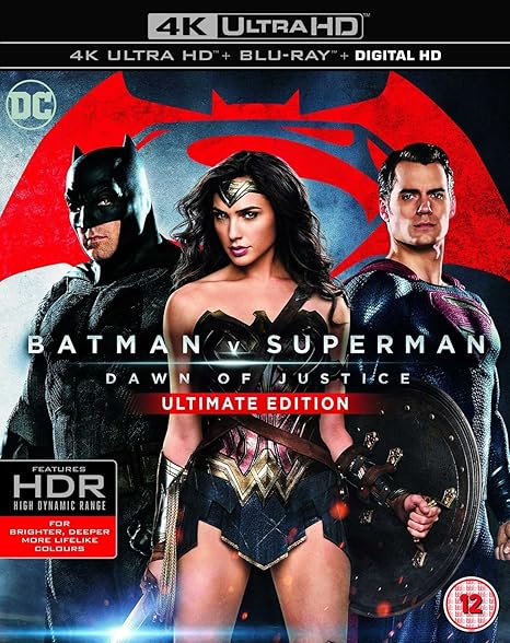 Batman v Superman: Dawn of Justice (Ultimate Edition 4K Ultra HD) [Includes Digital Download] [Blu-ray] [2016] [Region Free]