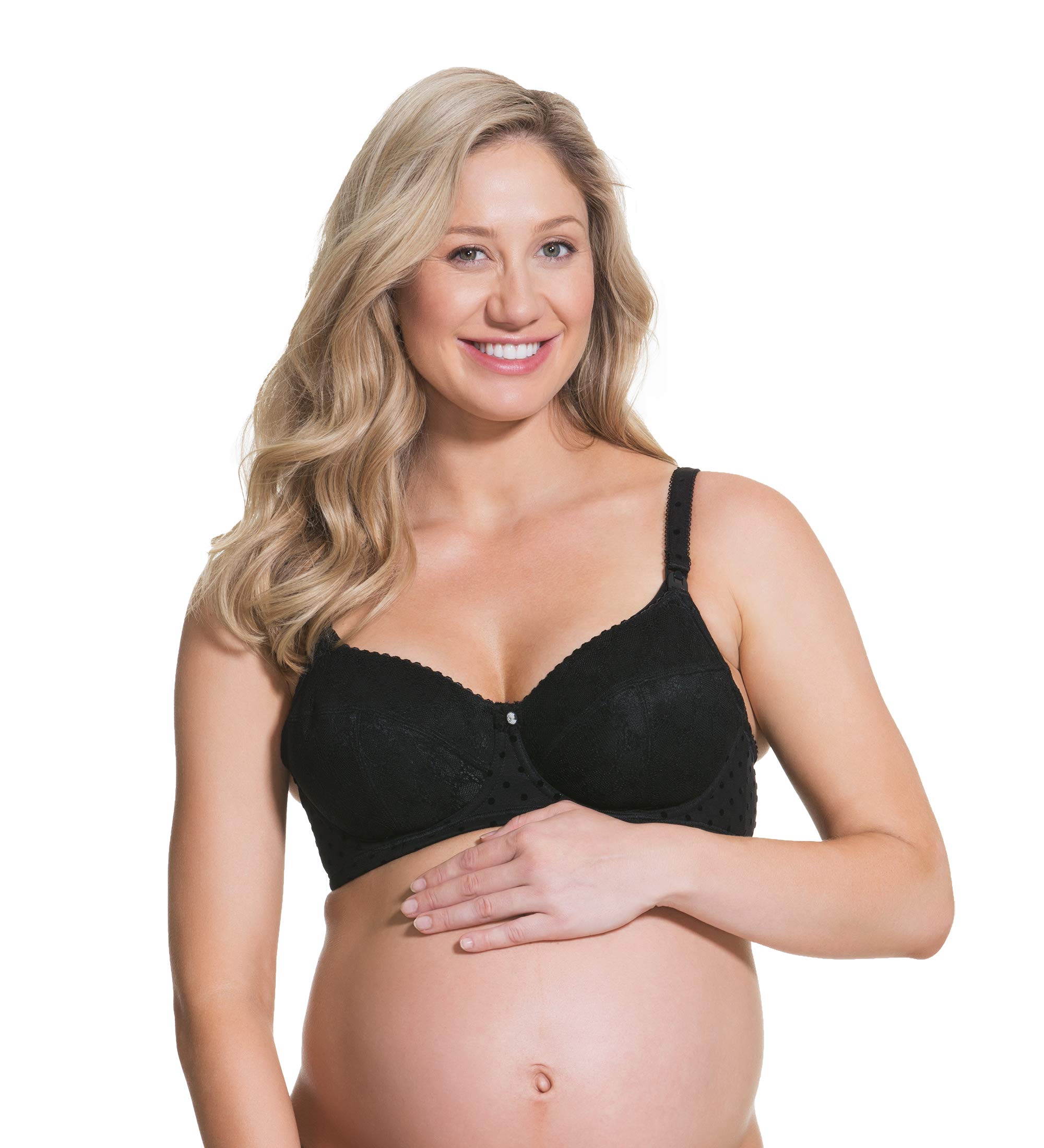 Cake MaternityCake Lingerie Lace Maternity Nursing Banana Parfait Flexi-wire Bra,Ivory,32C UK/32C US