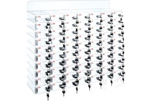 Threan Cell Phone Locker Box for Classroom with Door Locks and Keys Clear Acrylic Phone Jail Storage Cabinet Wall Mounted for School Factory Office(33.46 x 25.59 x 11.81 Inch)