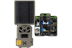 Moultrie Edge Solar Cellular Trail Camera - Integrated Solar Panel with Battery - 40MP - 1080p Video - Low-Glow Flash - Multi-Carrier Auto-Connect - Built-in Memory - 0.4s Trigger Speed