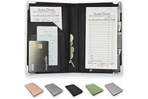 Brinero Professional Server Book for Waitress, Dual Core Deluxe Server Book Organizer for a Sturdy Surface, Metal Corners, Server Book - Waitress Book Organizer - Server Books for Waitress