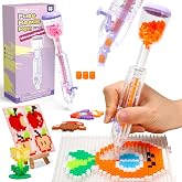 Caydo 2Pack 5mm Fuse Bead Pen, Fuse Beads Dispenser for Home DIY Decor | Parent-Child Interaction and Kid's Crafts Boosts Efficiency Saves Time High Capacity &amp; Transparent Pen Body(Patented)
