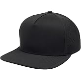 Billest Riverside Snapback Hat, Breathable 5-Panel Flat Bill | Breathable 5-panel snapback with perforated sides, an adjustable fit, and a flat bill for daily wear and outdoor fun.