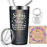 Fufandi Sister Gifts from Sisters - Sisters Birthday Gift Ideas - Sister Christmas Gifts, Mothers Day Gift - Tumbler Cup