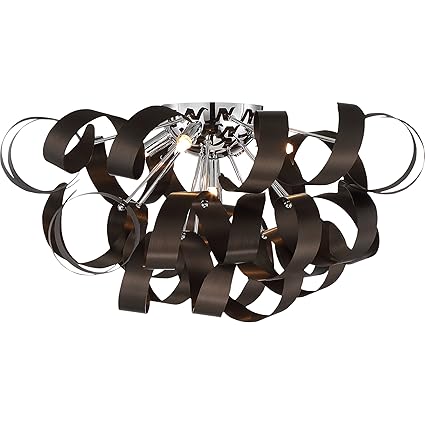 Quoizel Rbn1622wt Ribbons Modern Flush Mount Ceiling Lighting 5