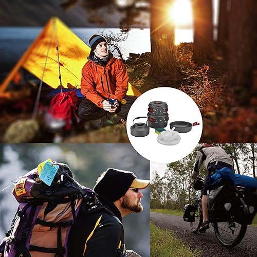 Bulin Camping Cookware Mess kit, Backpack Portable Campfire