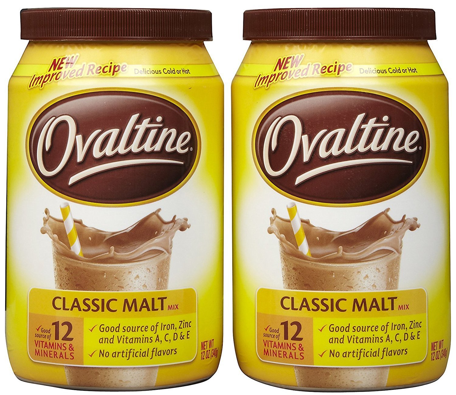 Ovaltine, Chocolate Malt Drink Mix (2 Pack) Grocery & Gourmet Food