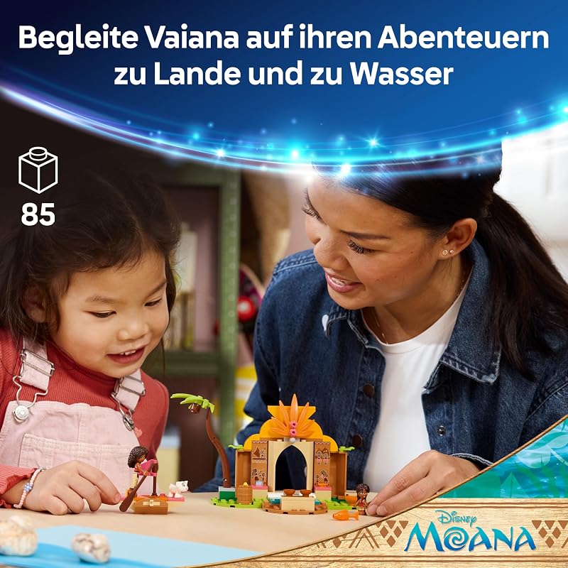 Disney Princess Vaianas Hütte und Boot 43282