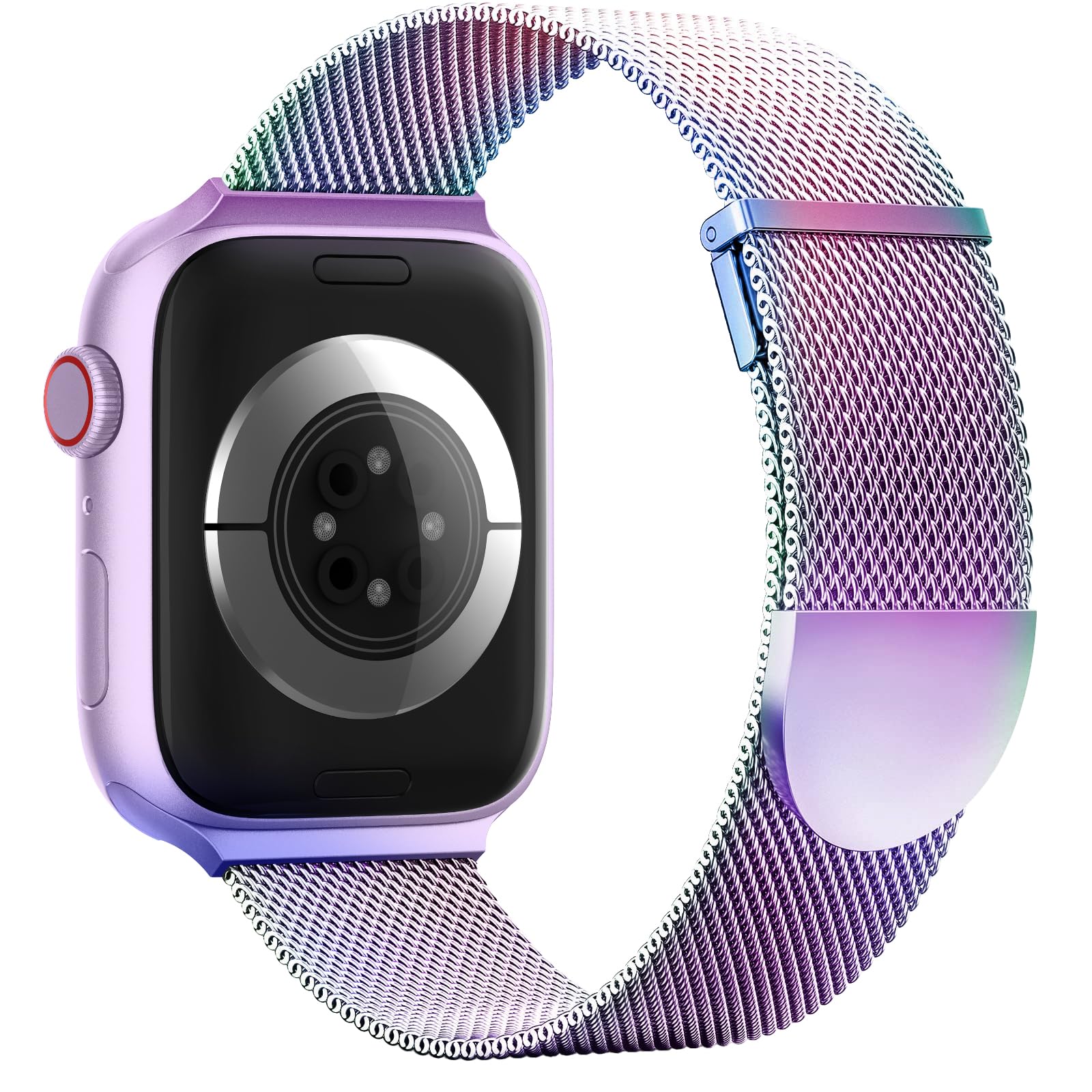Higgs Strap Compatible with Apple Watch Straps 42mm 46mm 45mm 44mm 41mm 40mm 38mm 49mm for Women Men, Dual Magnetic Adjustable Metal Band for iWatch Series 11 10 9 8 7 6 5 4 SE Ultra 3 2 1