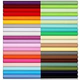 Macarrie 40 Piece Solid Color Fabric Bundles 10 x