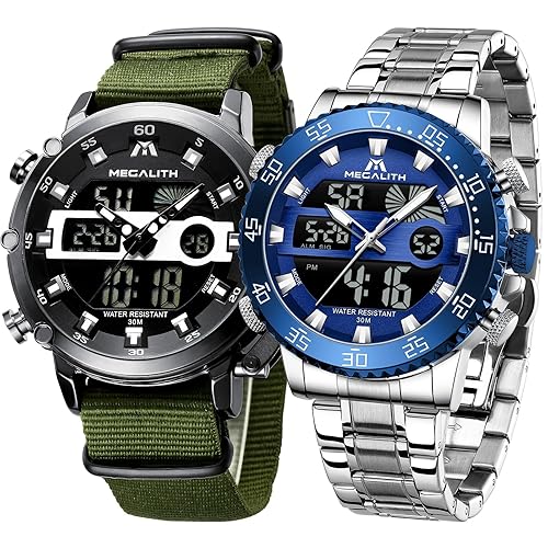 MEGALITH Men's Watches Digital Military Waterproof Watches for Men
