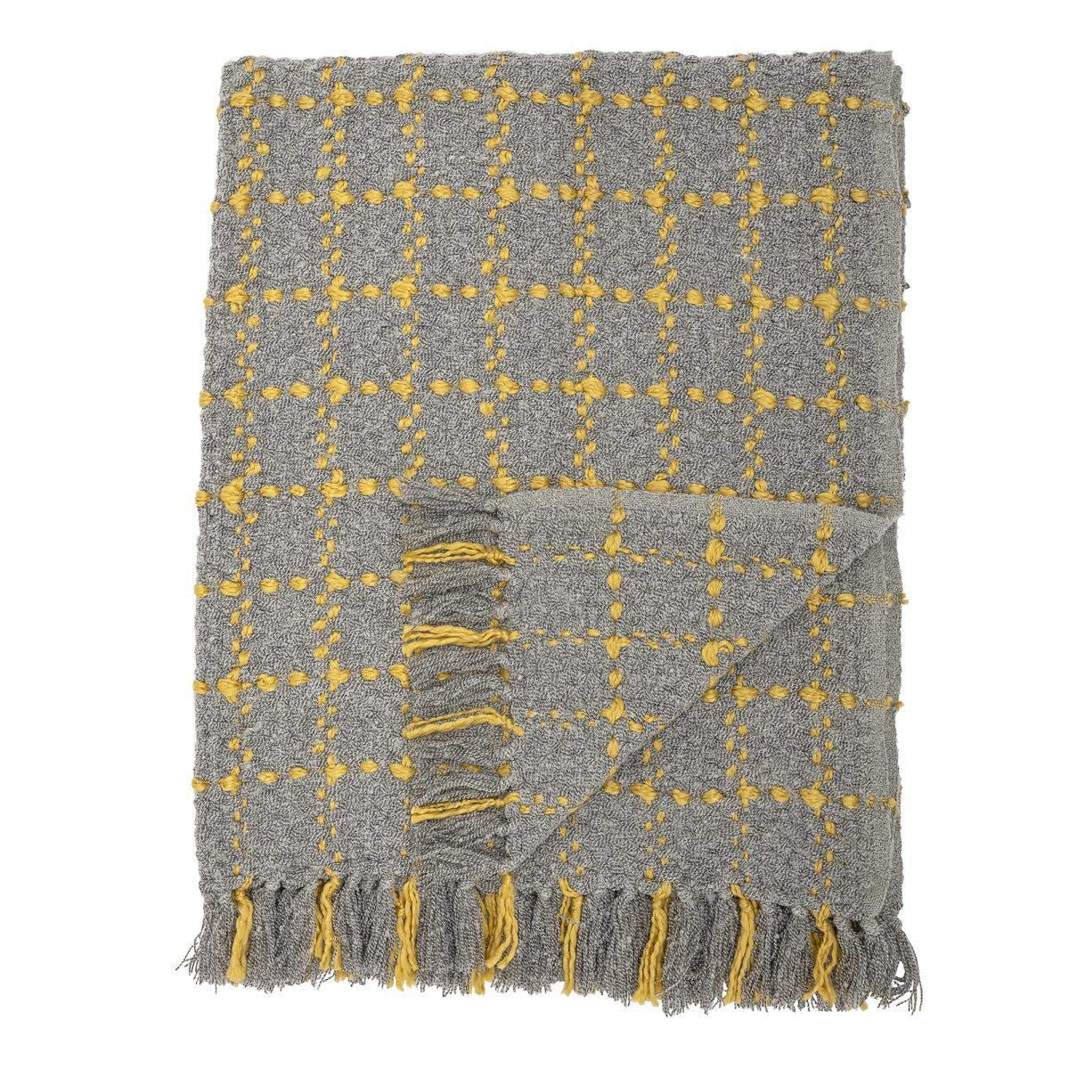 BLOOMINGVILLE Acrylic Blanket, Grey