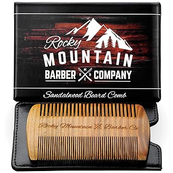Amazon Com Beard Comb Natural Sandal Wood For Hair With