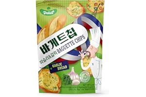 DELIEF Baguette Chips Parsley and Garlic Flavor 70g/2.47oz (Pack of 1). Bagel Chips, Crisps