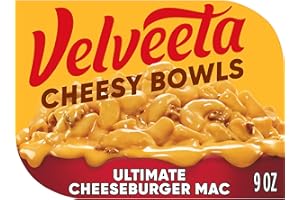 Velveeta Cheesy Bowls Ultimate Cheeseburger Mac Microwave Meal, 9 oz Tray
