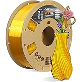 OVERTURE Silk PLA Filament 1.75mm, Clog-Free Shiny, Metallic Shine 3D Printer Filament, 1kg Spool (2.2lbs), Ideal for Cosplay