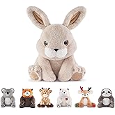 Niuniu Daddy 14" | 3.5 Pound Rabbit Weighted Bunny Stuffed Animals, Large Hugging Plush Animal Toys for Kids Adults Baby, Large Body Pillow for Sleep Gifts Presents Birthday Christmas Holiday