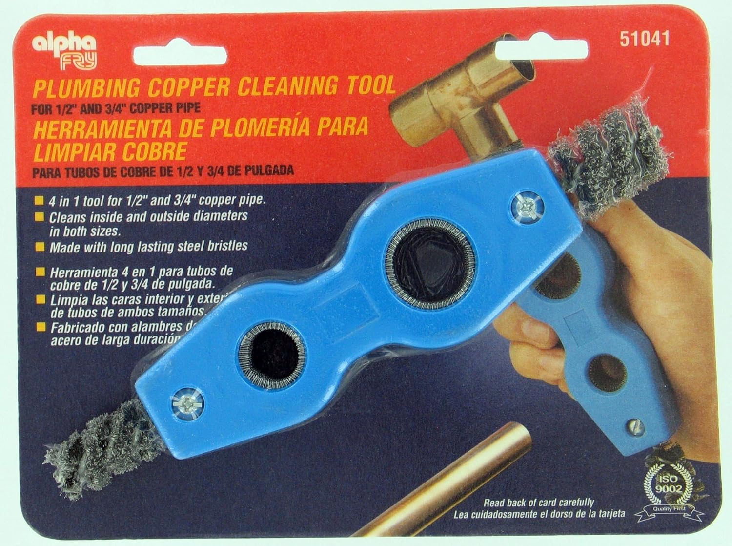 Alpha Fry AM51041 4 In 1 Copper Pipe Cleaning Tool Home