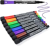 ANYUKE Whiteboard Pens 8 Colours Magnetic Erasable Dry Wipe Fine Tip