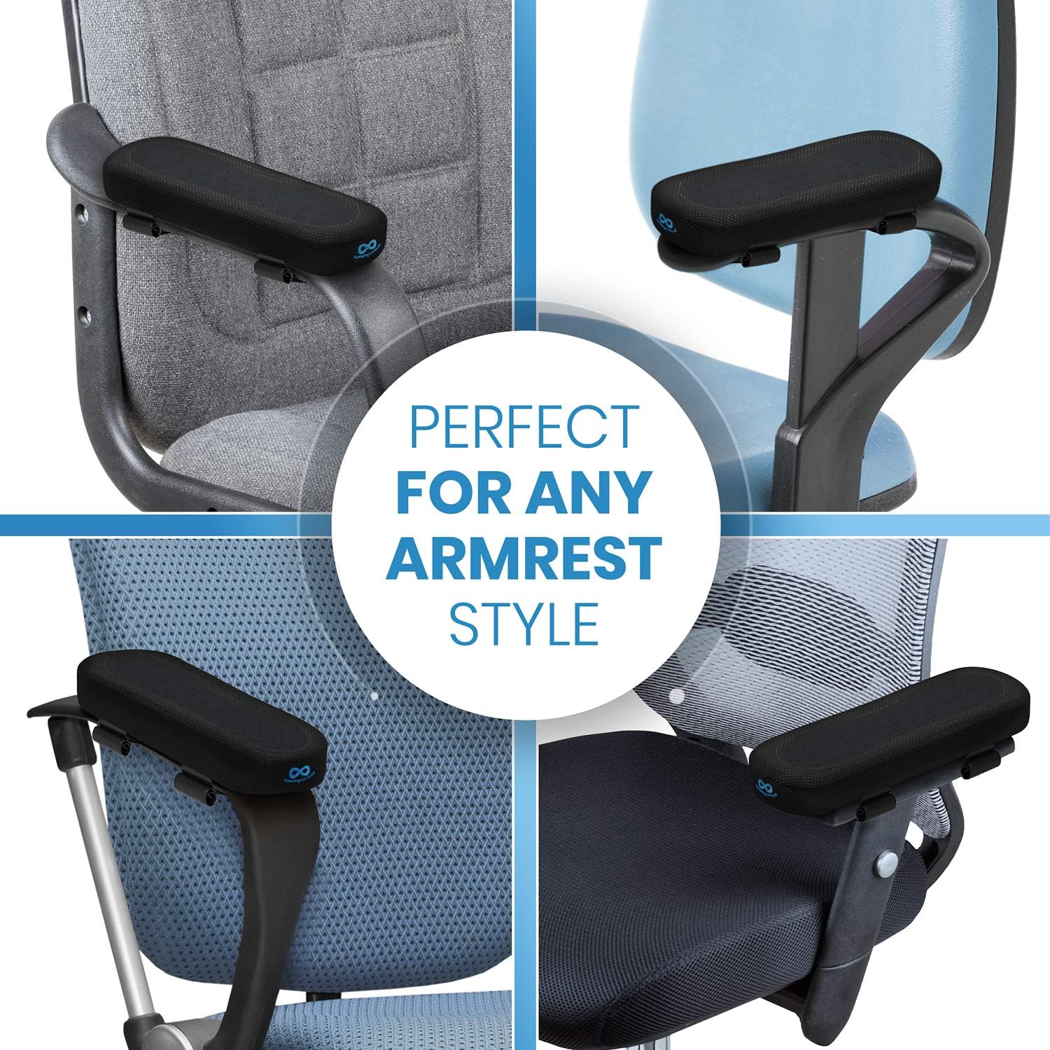 Everlasting Comfort Arm Rest Pillow - Office Chair Armrest Cover Pads for Desk Chair (Set of 2): Home & Kitchen