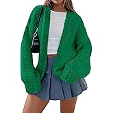 PRETTYGARDEN Cardigan Sweaters for Women Trendy Fall Fashion 2026 Long Sleeve Chunky Knit Cardigans Winter Clothing Outfits