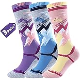 WEST BIKING Kids Merino Wool Ski Socks for Boys Girls Knee High Sock Thermal Winter Warm Snowboard Socks2 Pairs