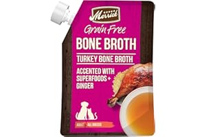 Merrick Grain Free Dog & Cat Food Complement, Turkey Bone Broth - 16 oz (454 g) Pouch (10 Pack)