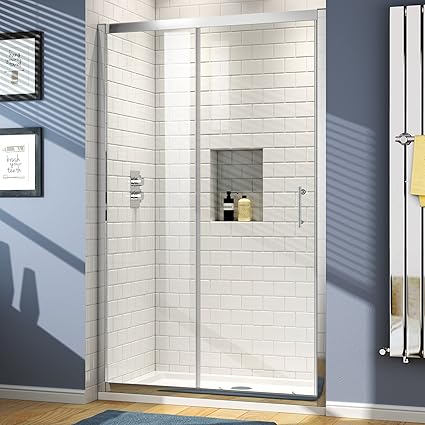 Amazon Com 1200 X 700 Modern Sliding 6mm Glass Shower Enclosure